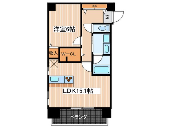 西十日市ＦＬＡＴＳの物件間取画像